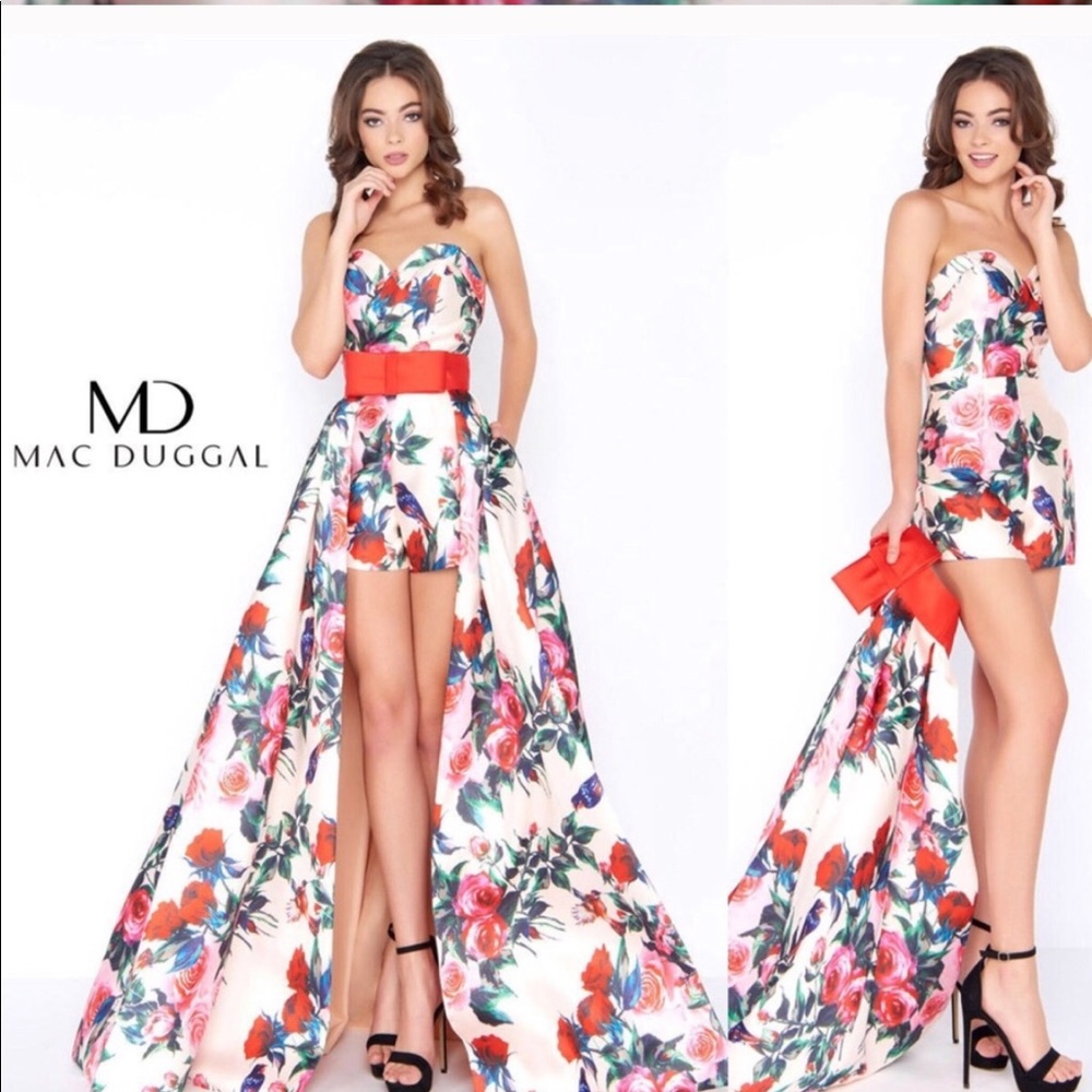 Cassandra Stone for Mac Duggal Ballgown Romper 6